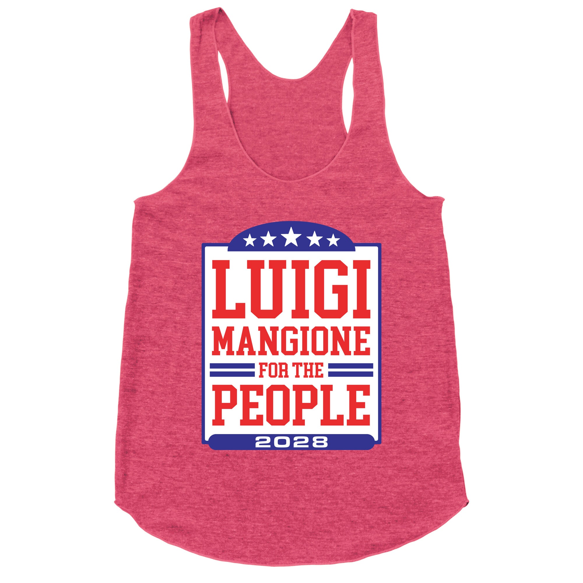 Luigi Mangione For The People 2028 Racerback Tank